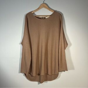 Michael Kors Oatmeal Cozy Tan Knit Sweater Women’s XL